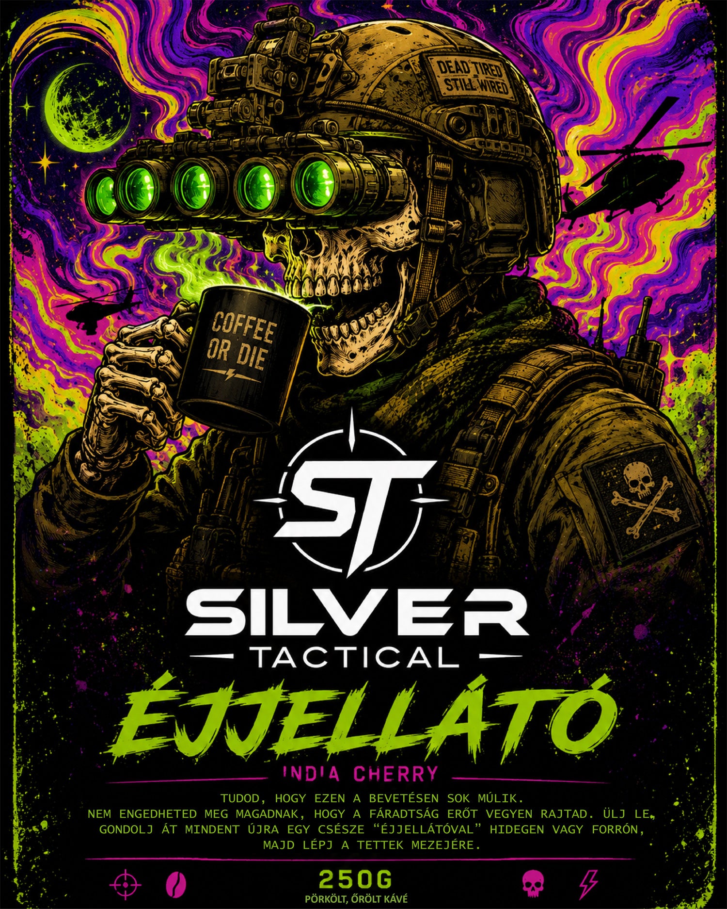 Éjjellátó — Nicaragua Limited Edition Blend szemes vagy őrölt kávé 250g